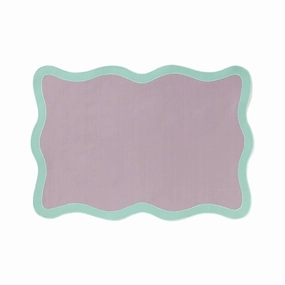 Bicolorwave Lunch mat  Purple  Greenwaterproof oil-proof tablecloth
