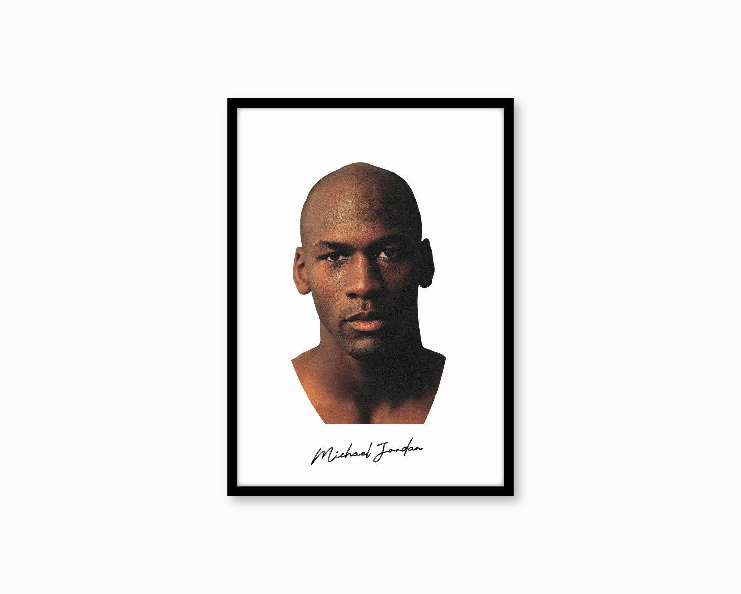 Big Head Michael Jordan White Portraitmodern abstract painting decor