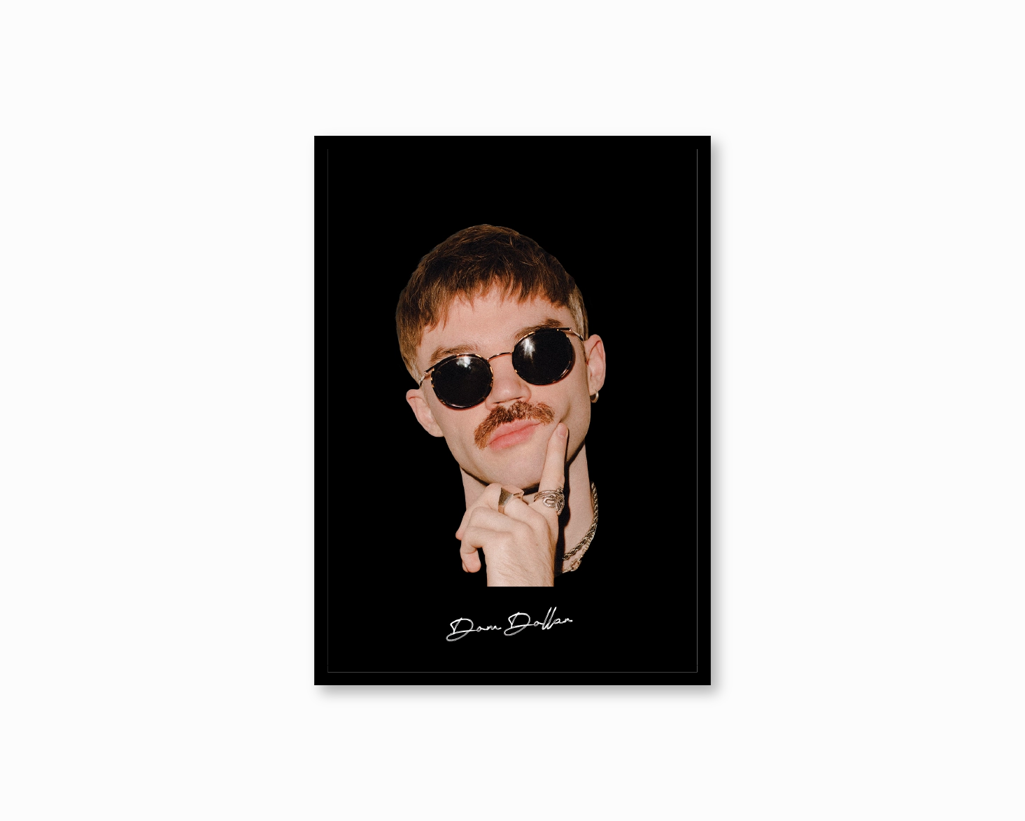 Big Head Retro Dom Dolla Black Portraitnordic style wall decor