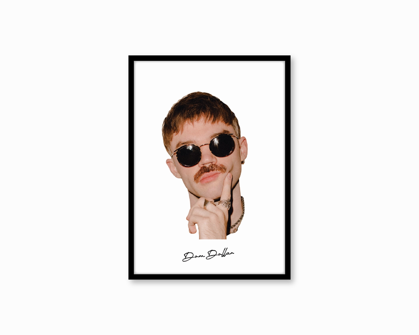 Big Head Retro Dom Dolla White Portraitmodern abstract painting decor