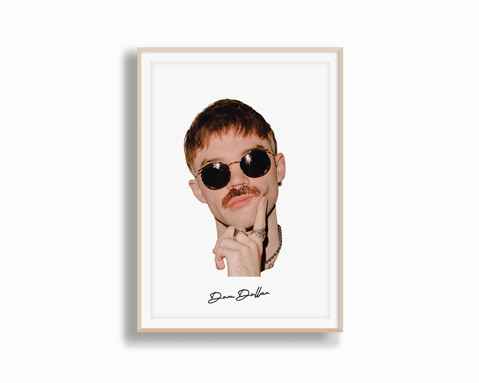 Big Head Retro Dom Dolla White Portrait