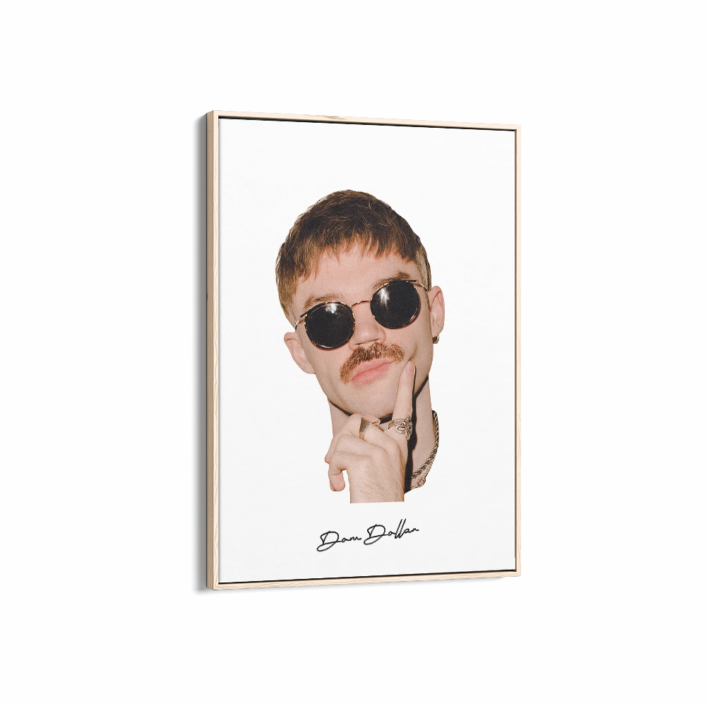 Big Head Retro Dom Dolla White Portrait