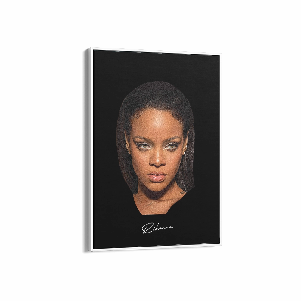 Big Head Rihanna Black Portrait