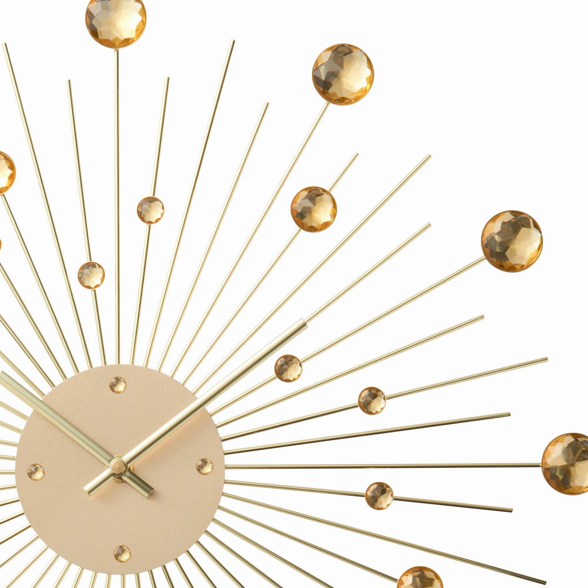 Bijou Wall Clock Gold