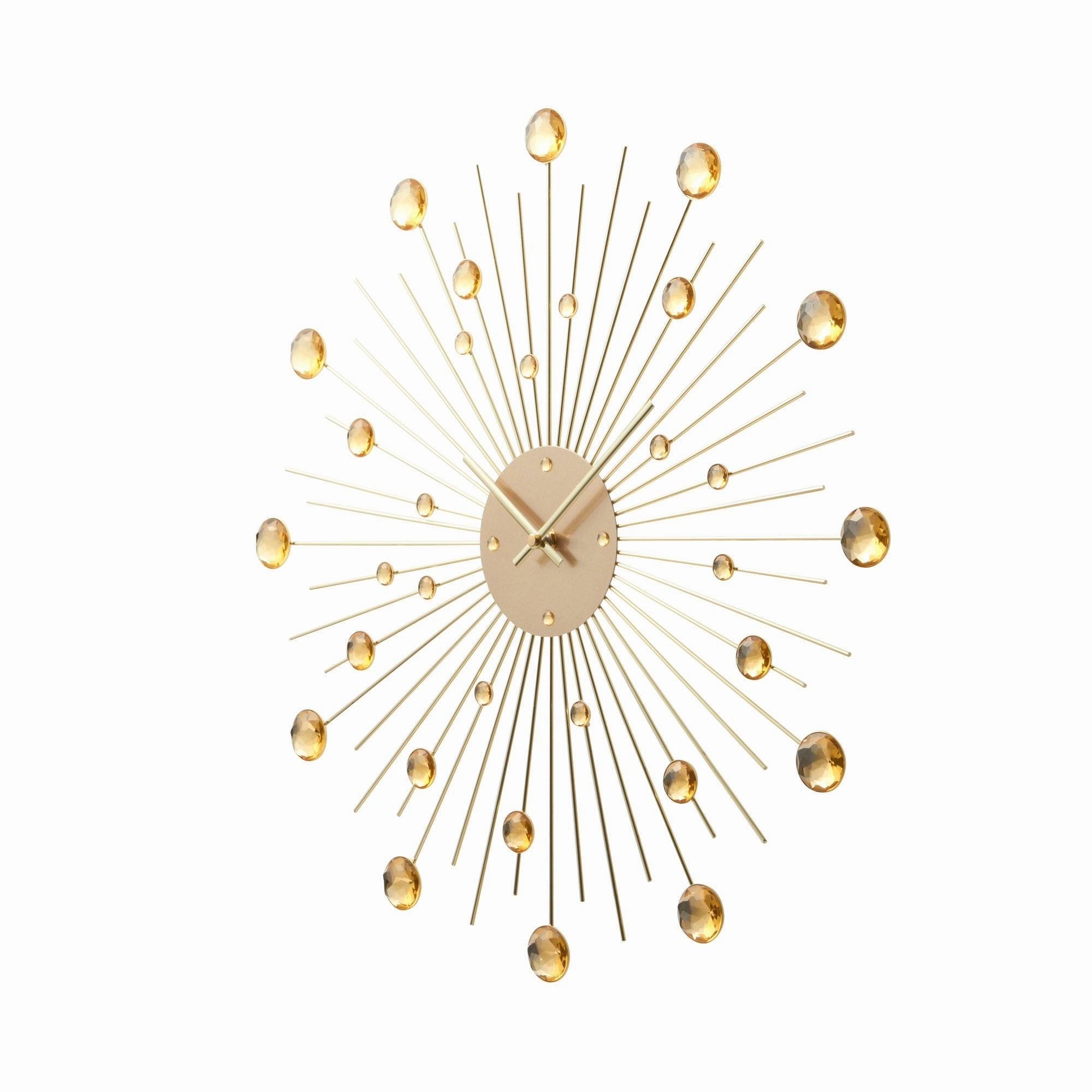 Bijou Wall Clock Gold