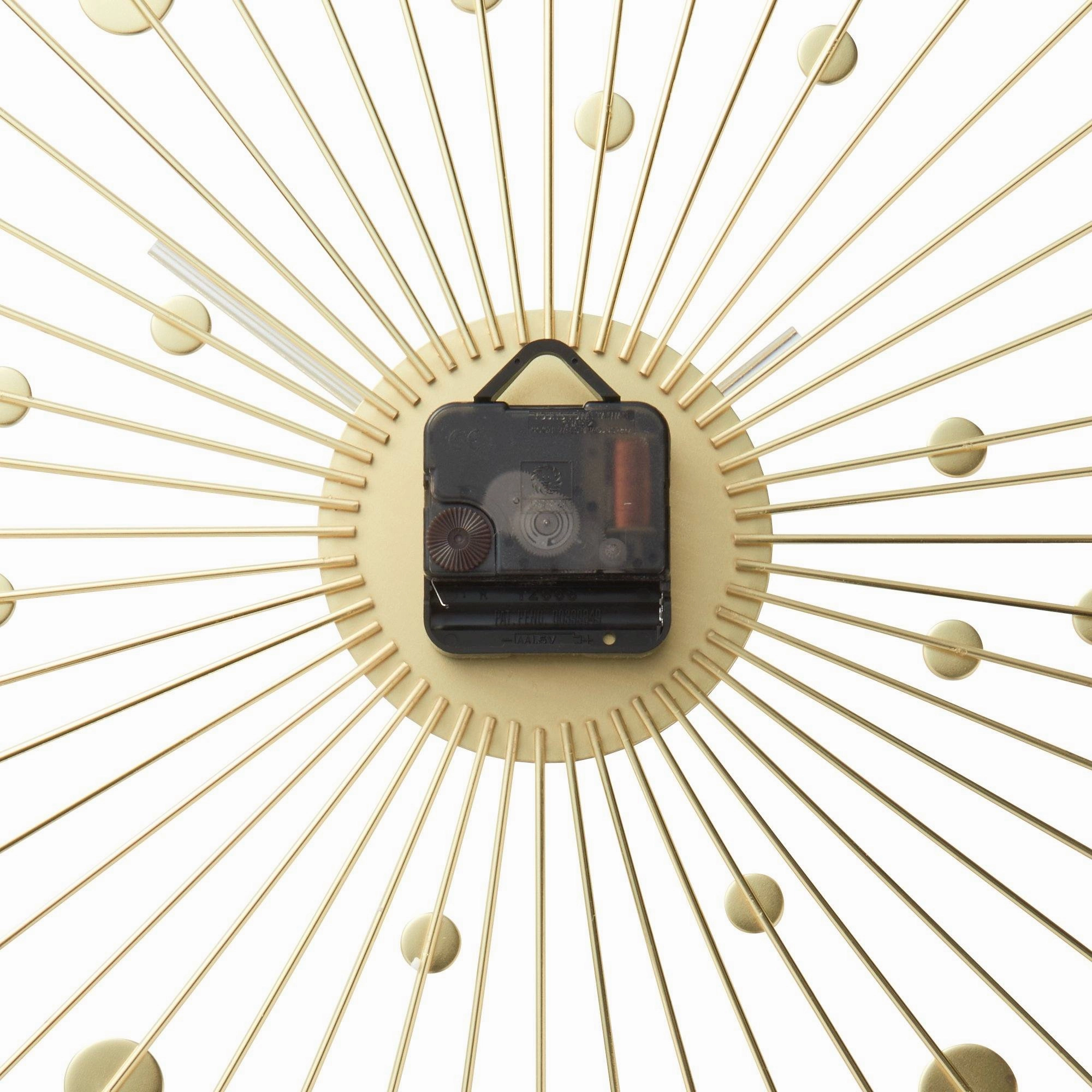 Bijou Wall Clock Gold