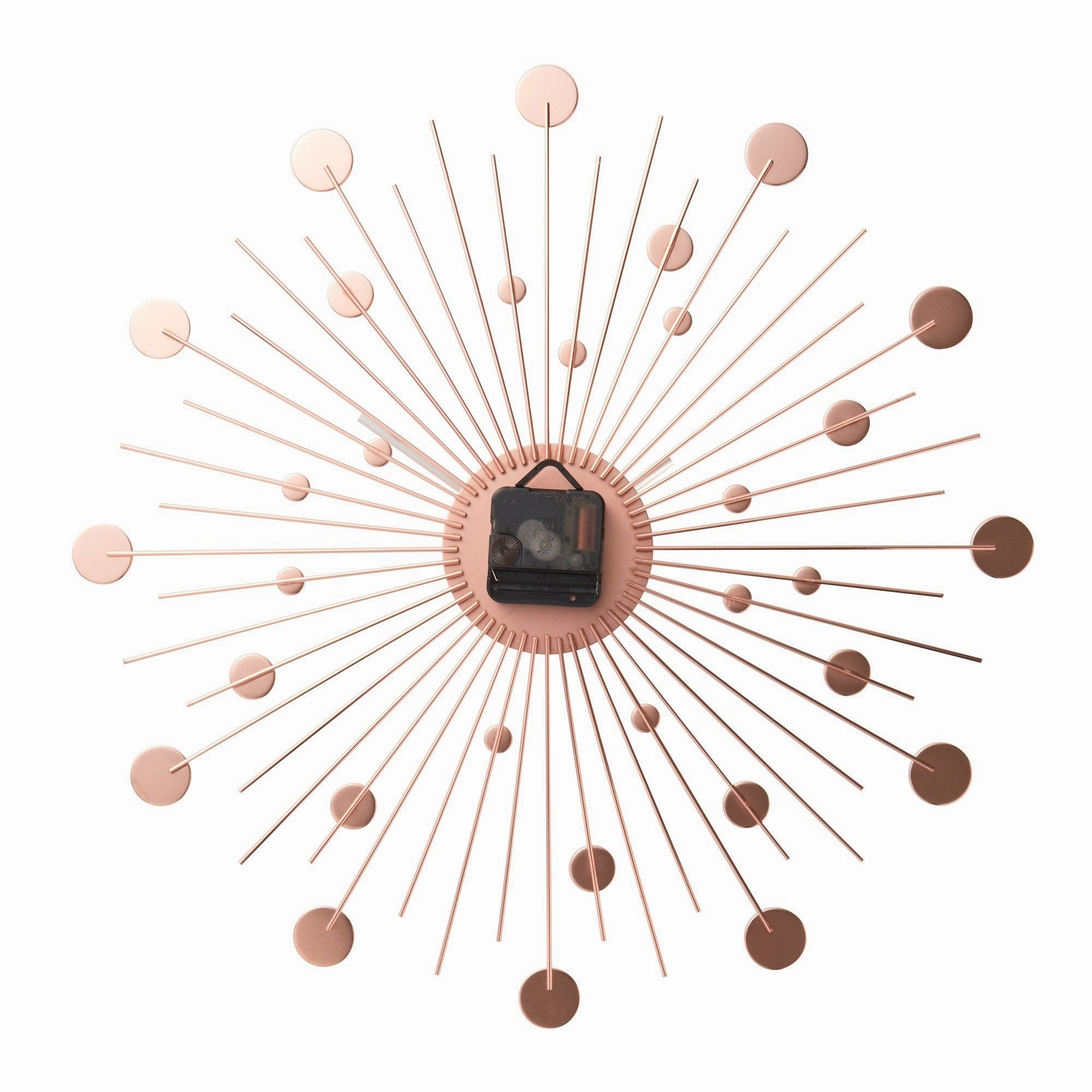 Bijou Wall Clock Pink Gold