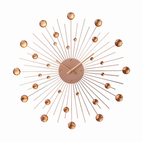 Bijou Wall Clock Pink Goldhome decor ,wall decor 