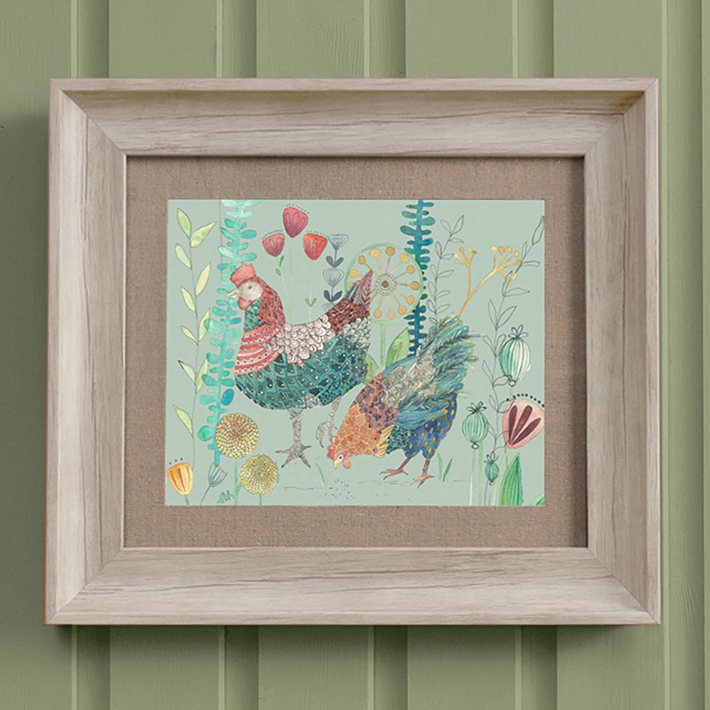 Bilbury Flock Framed Print Birch/Robins Eggmodern home decor ,home decor for bedroom 