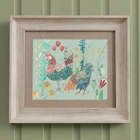 Bilbury Flock Framed Print Birch/Robins Eggmodern home decor ,home decor for bedroom 
