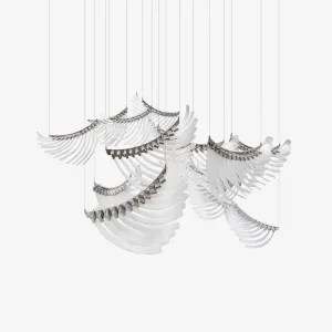 Bird Feather Wings Chandelierrustic chandelier,bedroom chandelier 