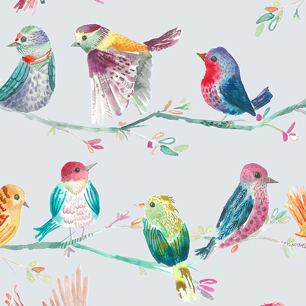 Birdy Branch Printed Cotton Made to Measure Roman Blinds Blossom