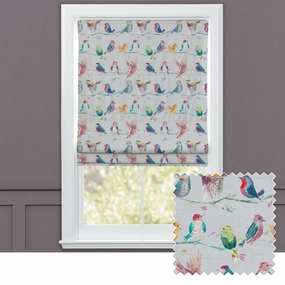 Birdy Branch Printed Cotton Made to Measure Roman Blinds Blossombedding sets ,throw blankets 