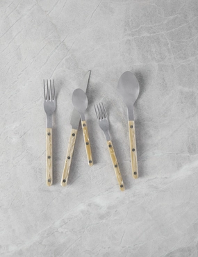 Bistrot Flatware 5-Piece Set by Sabreoutdoor wrought iron plant stand