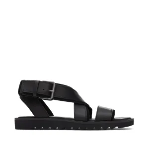 Black Sidney Tread Sandal
