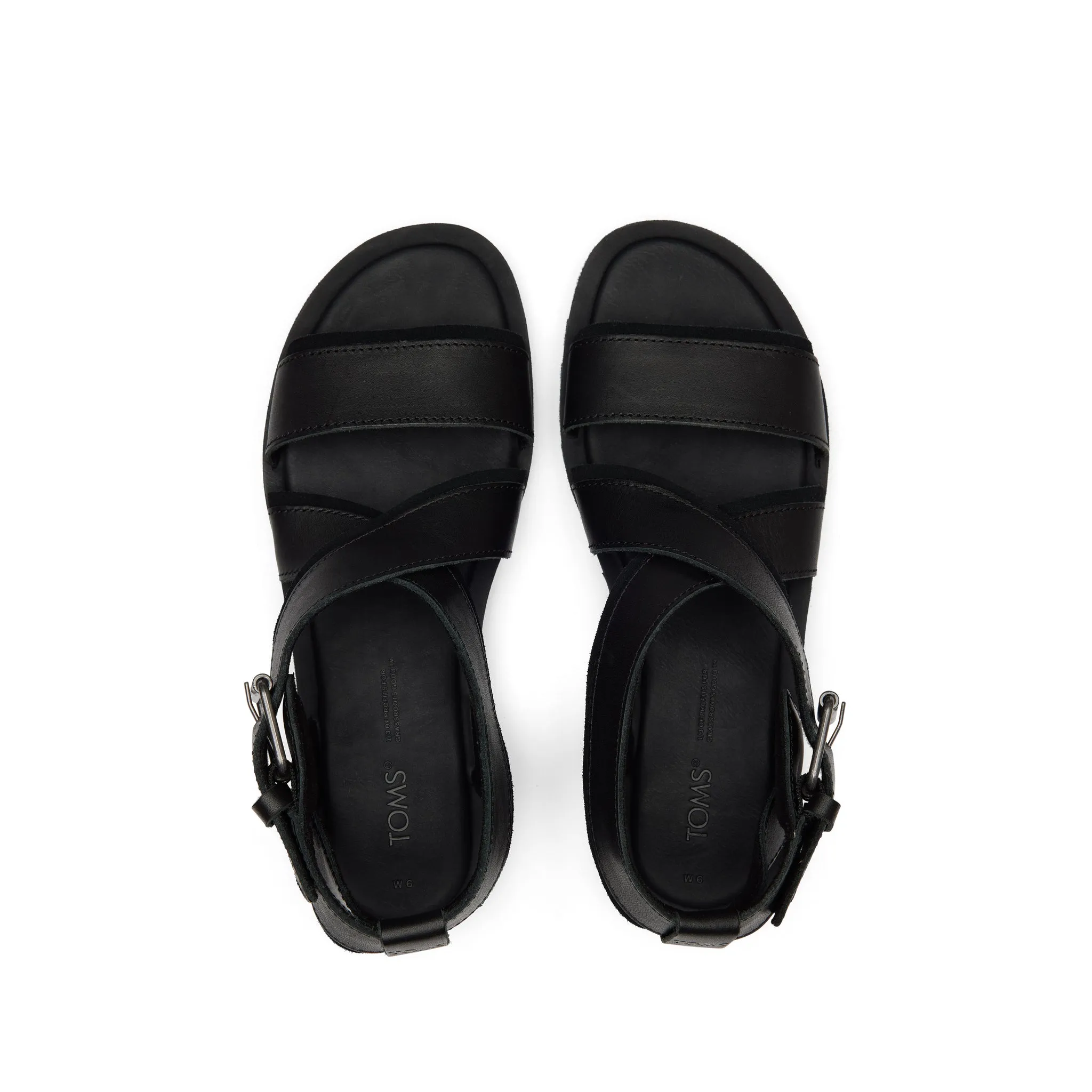 Black Sidney Tread Sandal