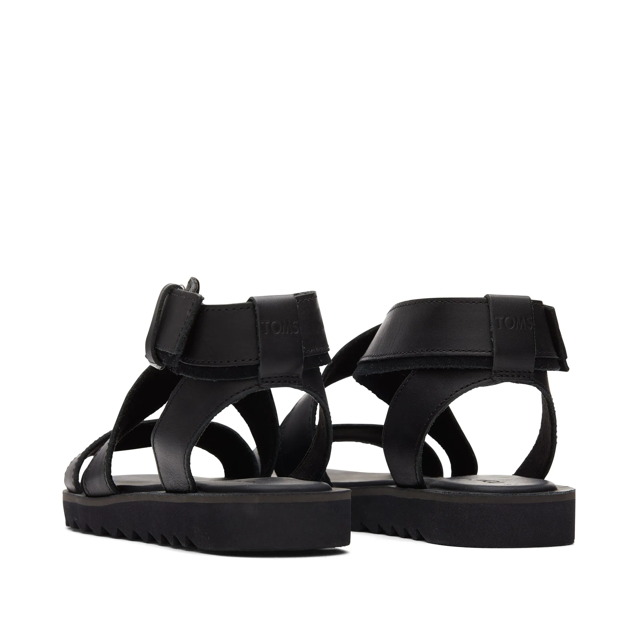 Black Sidney Tread Sandal