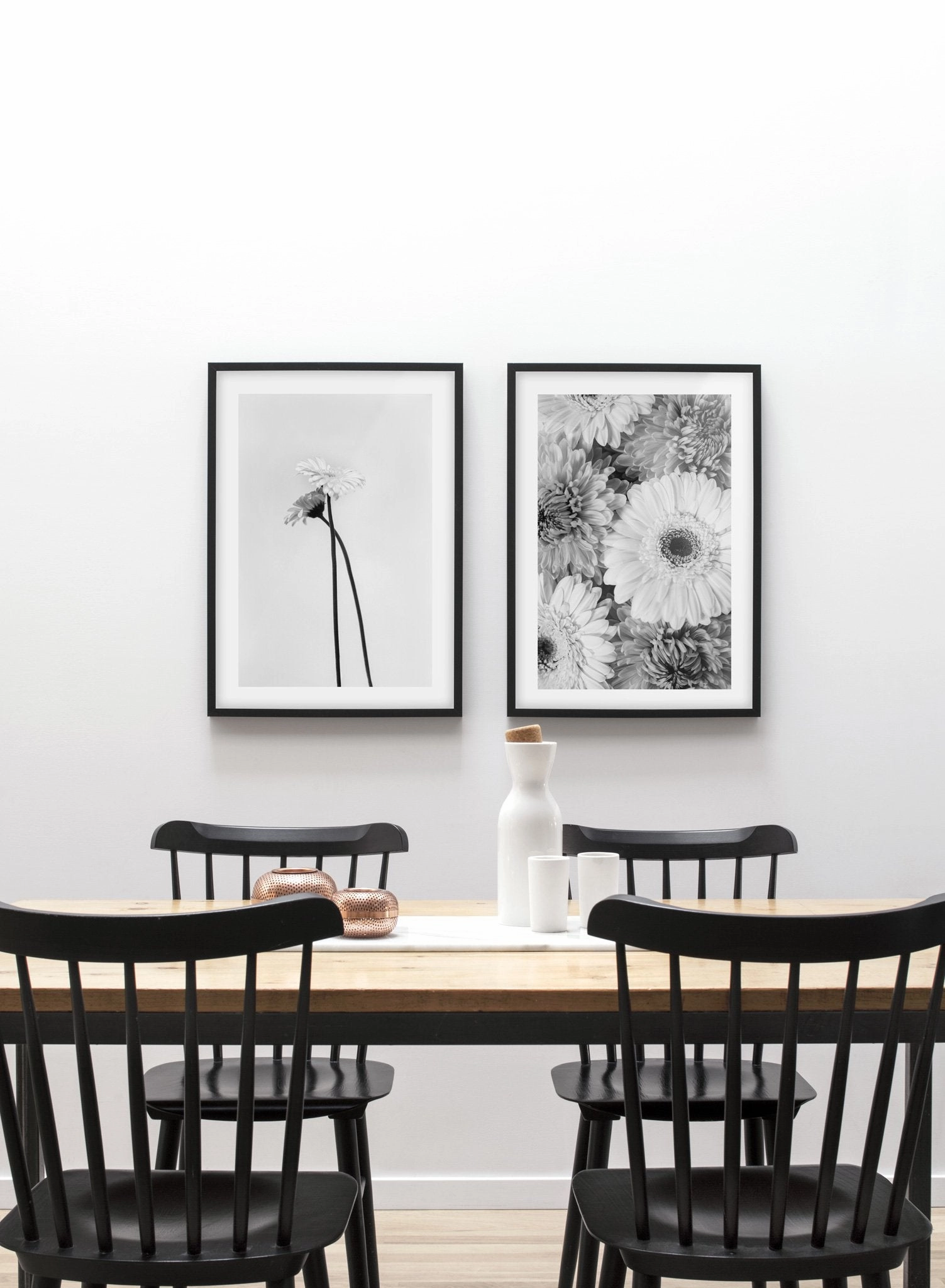 Black & White Gerbera, Poster