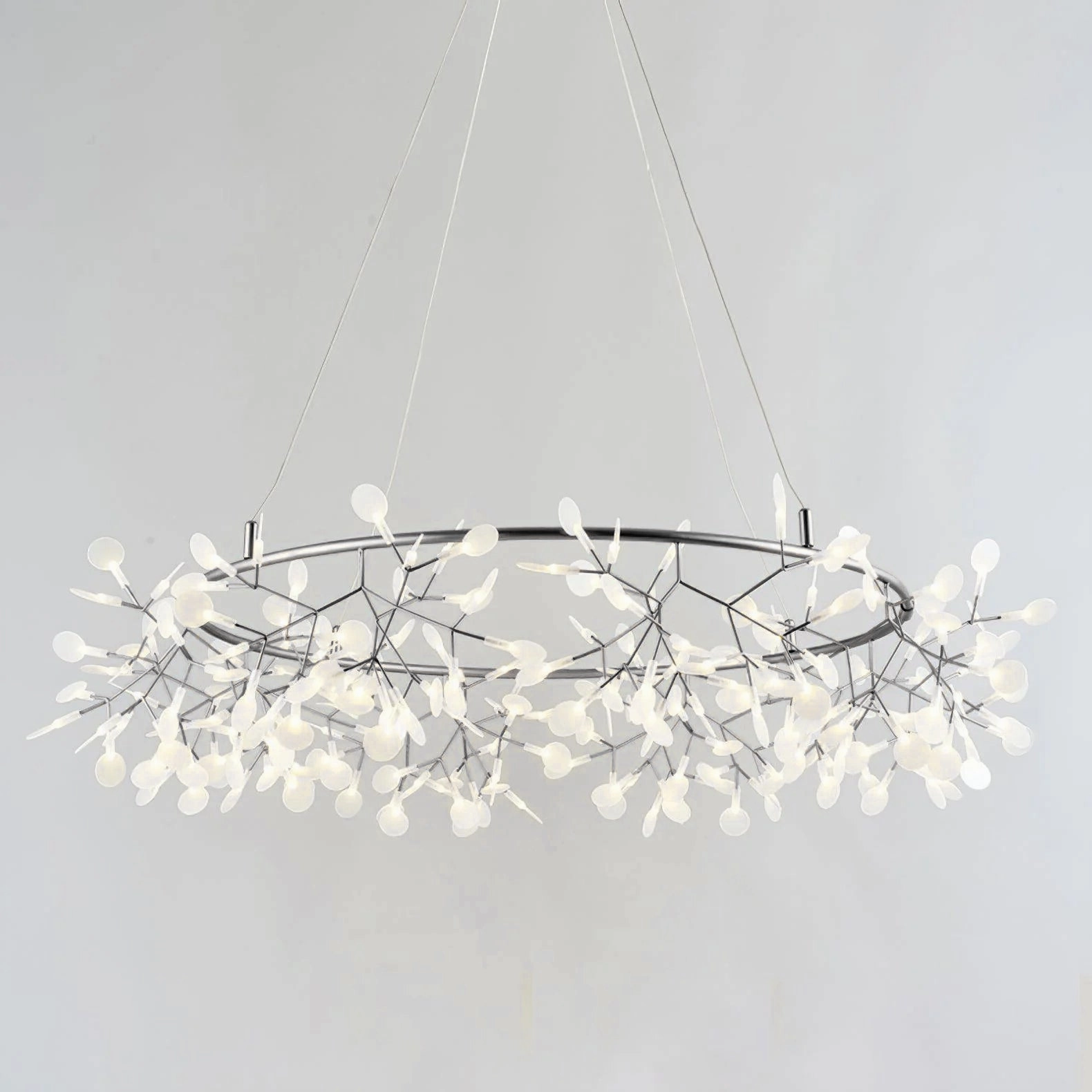 Black Big O Firefly LED Chandelier
