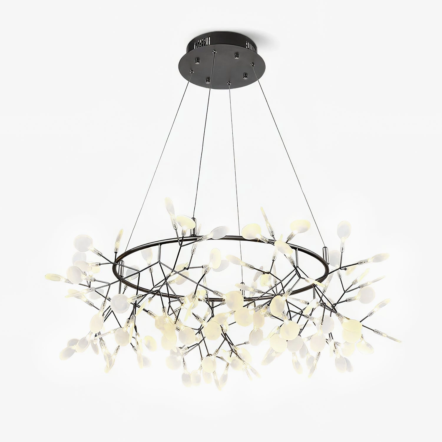 Black Big O Firefly LED Chandelierrustic chandelier,bedroom chandelier 