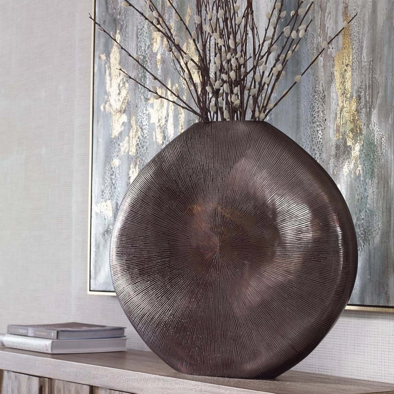 Black Gretchen Nickel Vase