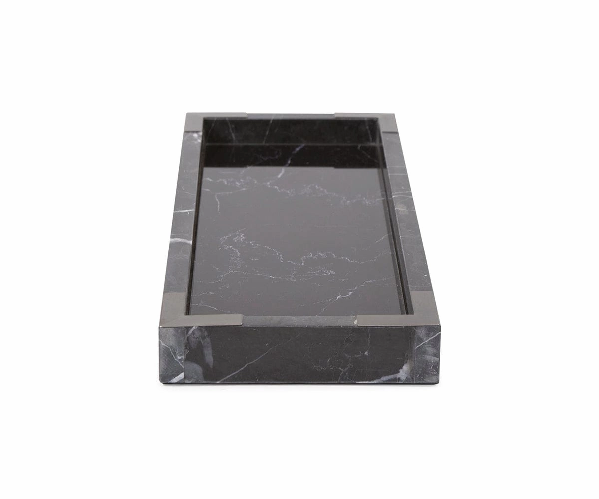 Black Mirrored Marble Trayhome decoration ,modern home decor 