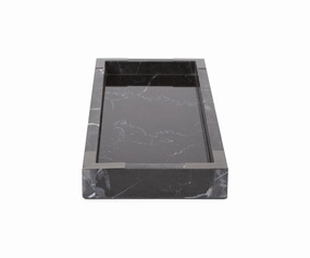 Black Mirrored Marble Trayhome decoration ,modern home decor 