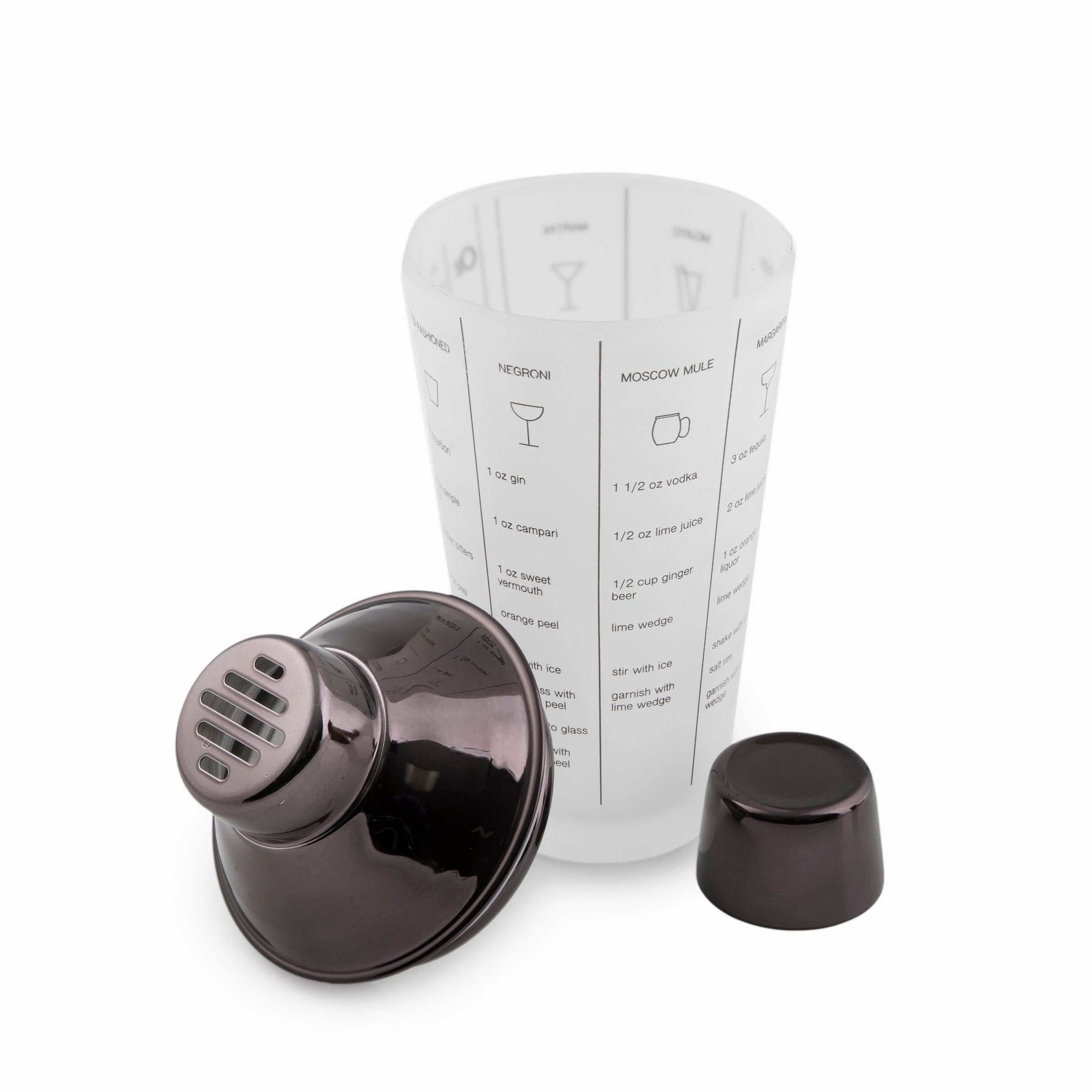 Black Mixology Shaker Tool Set 5 pc