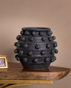 Black Pebble Ceramic Vasehome decor ,wall decor 