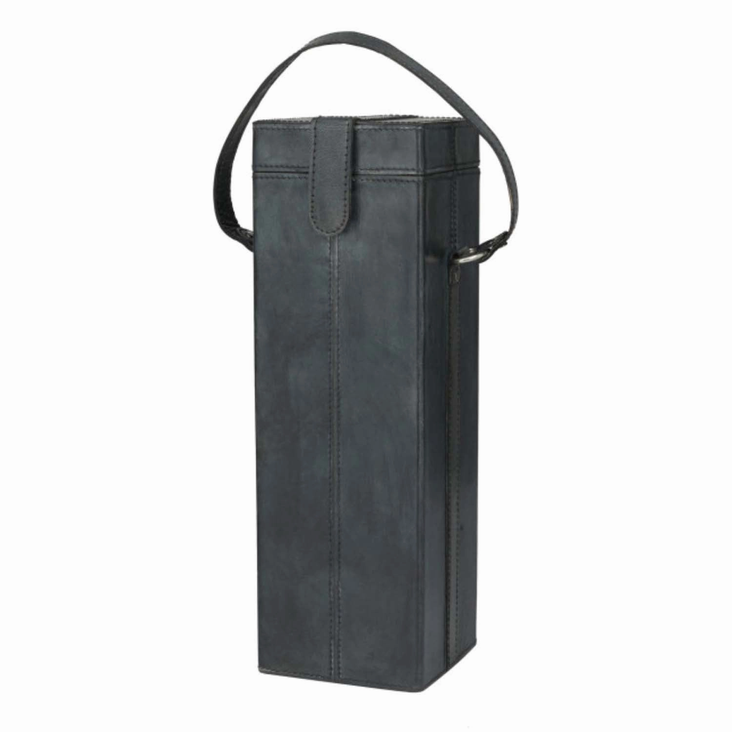 Black Solo Leather Wine Carriernordic style desktop ornaments
