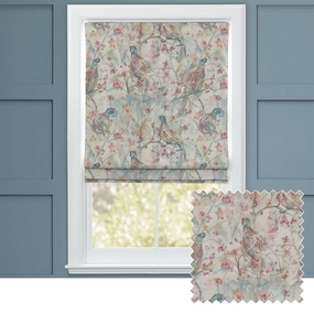 Blackberry Row Printed Cotton Made to Measure Roman Blinds Creambedding sets ,throw blankets 