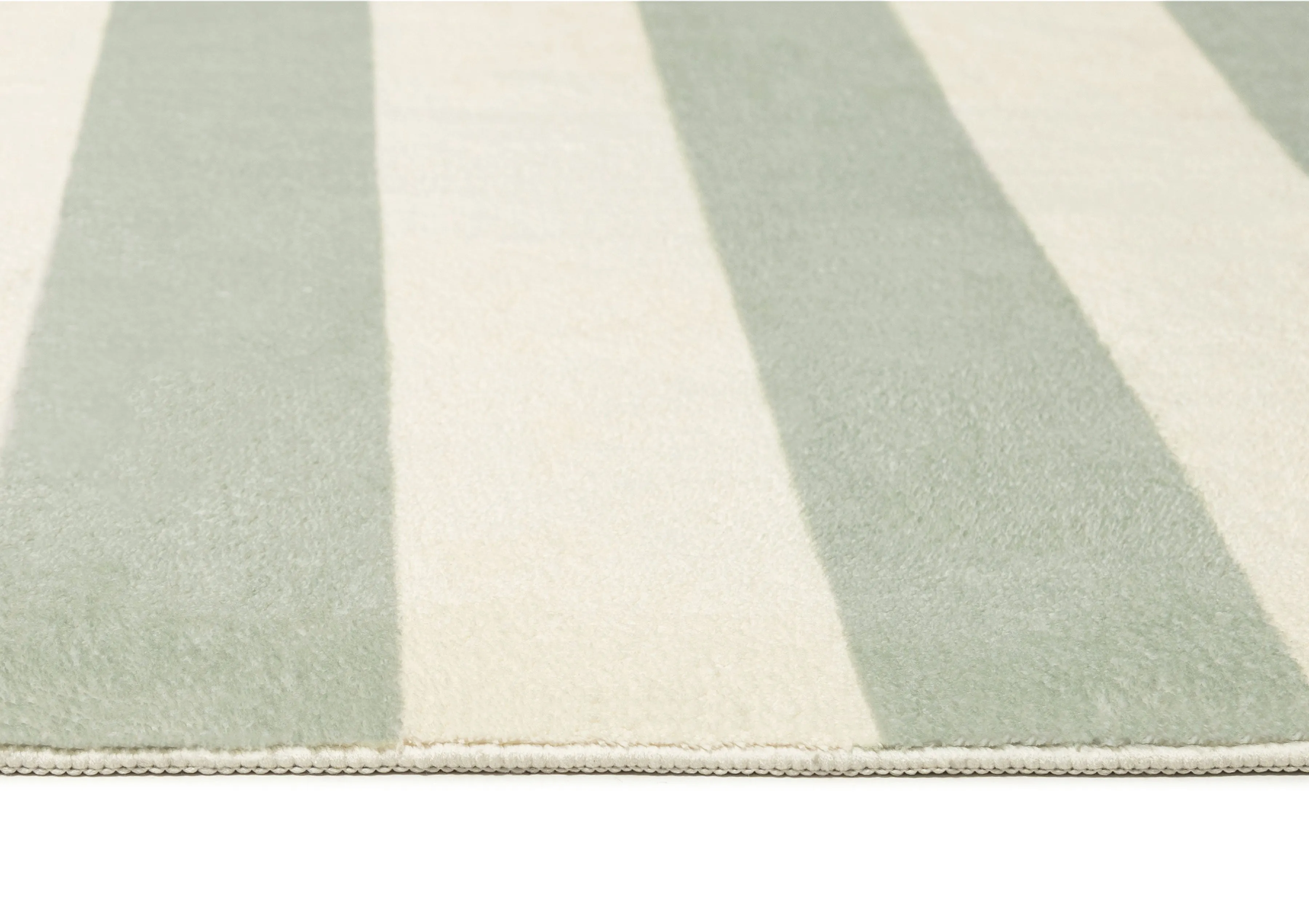 Blair Green Sage Stripe Washable Rug