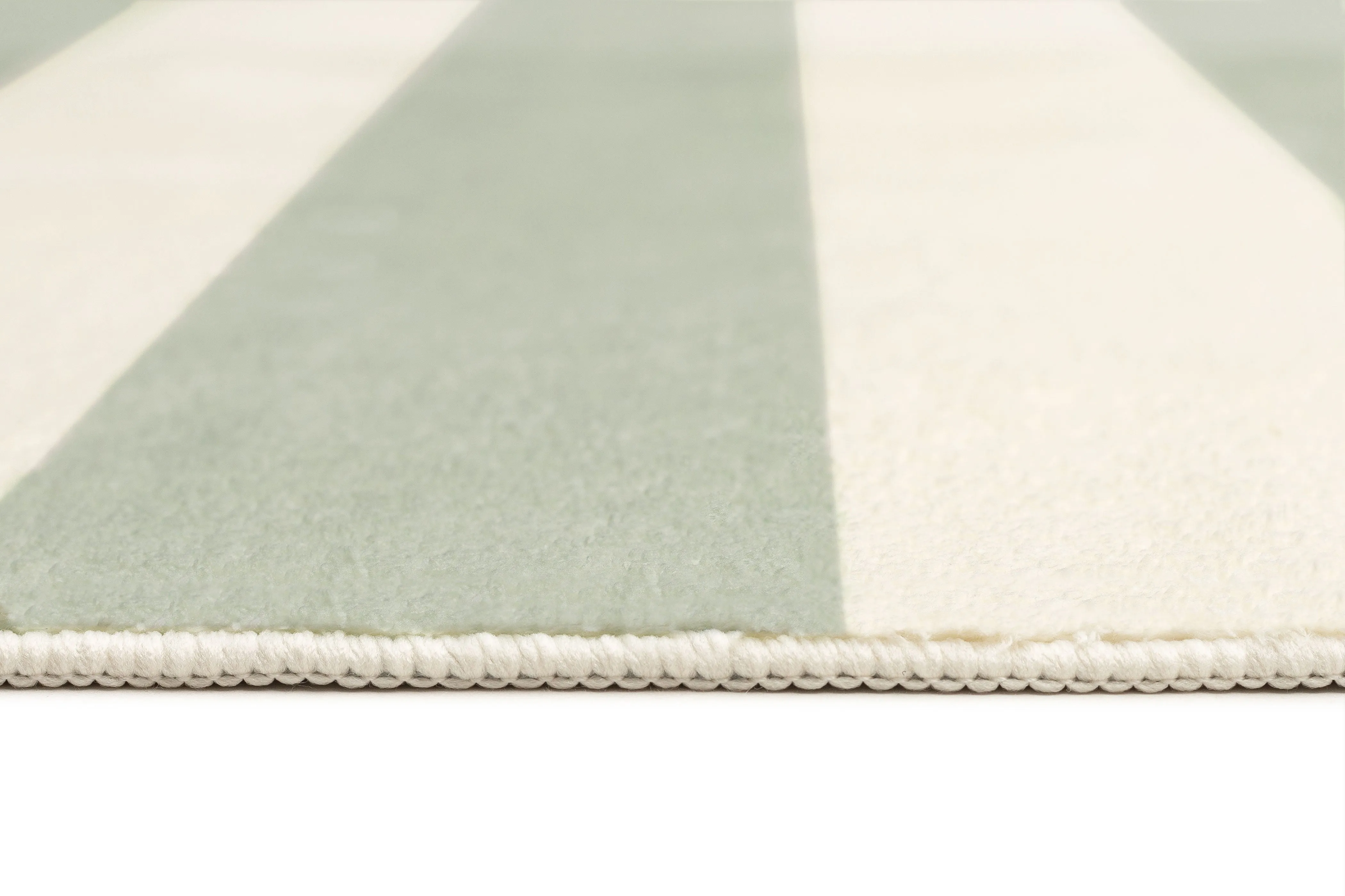 Blair Green Sage Stripe Washable Rug