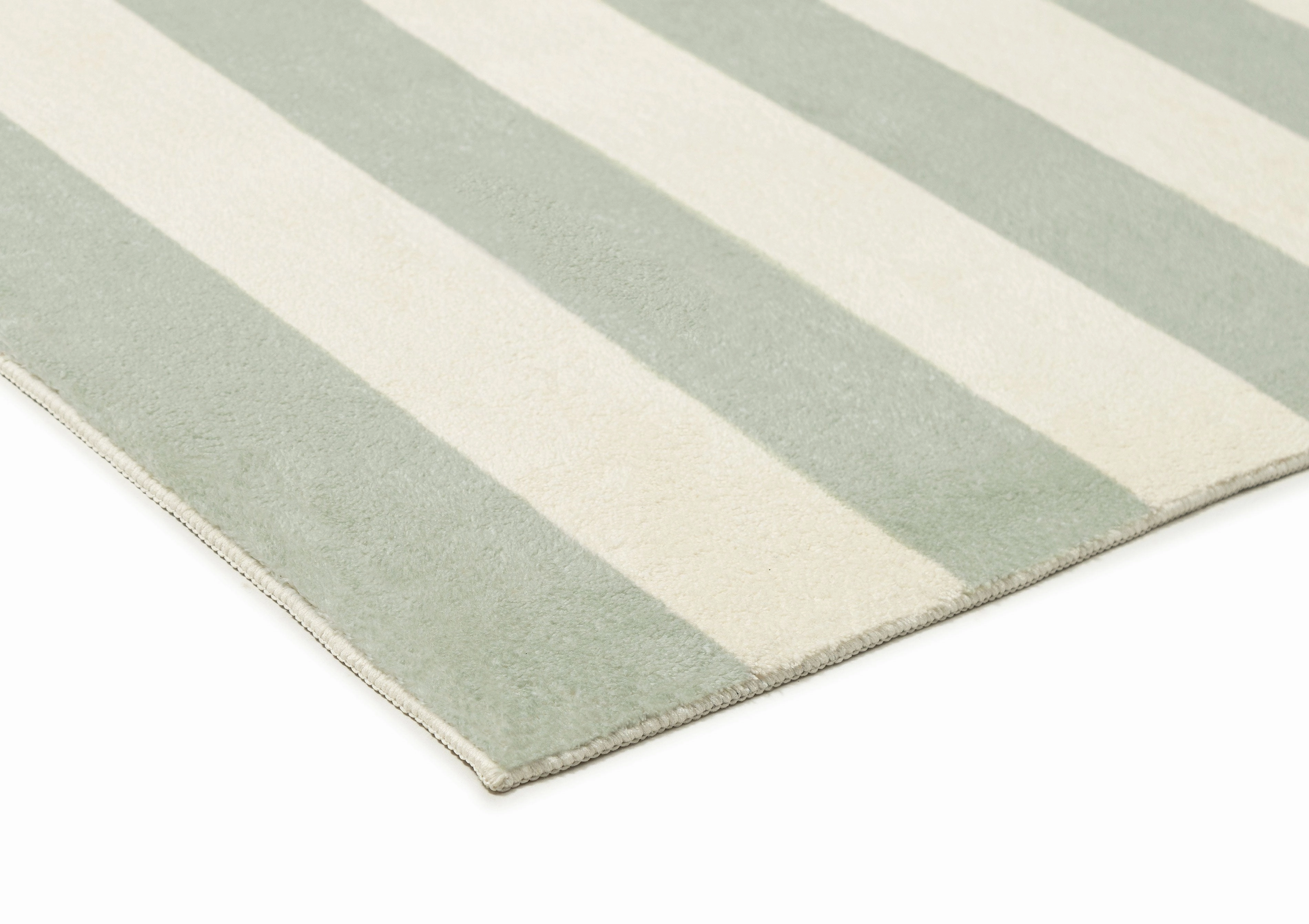 Blair Green Sage Stripe Washable Rug