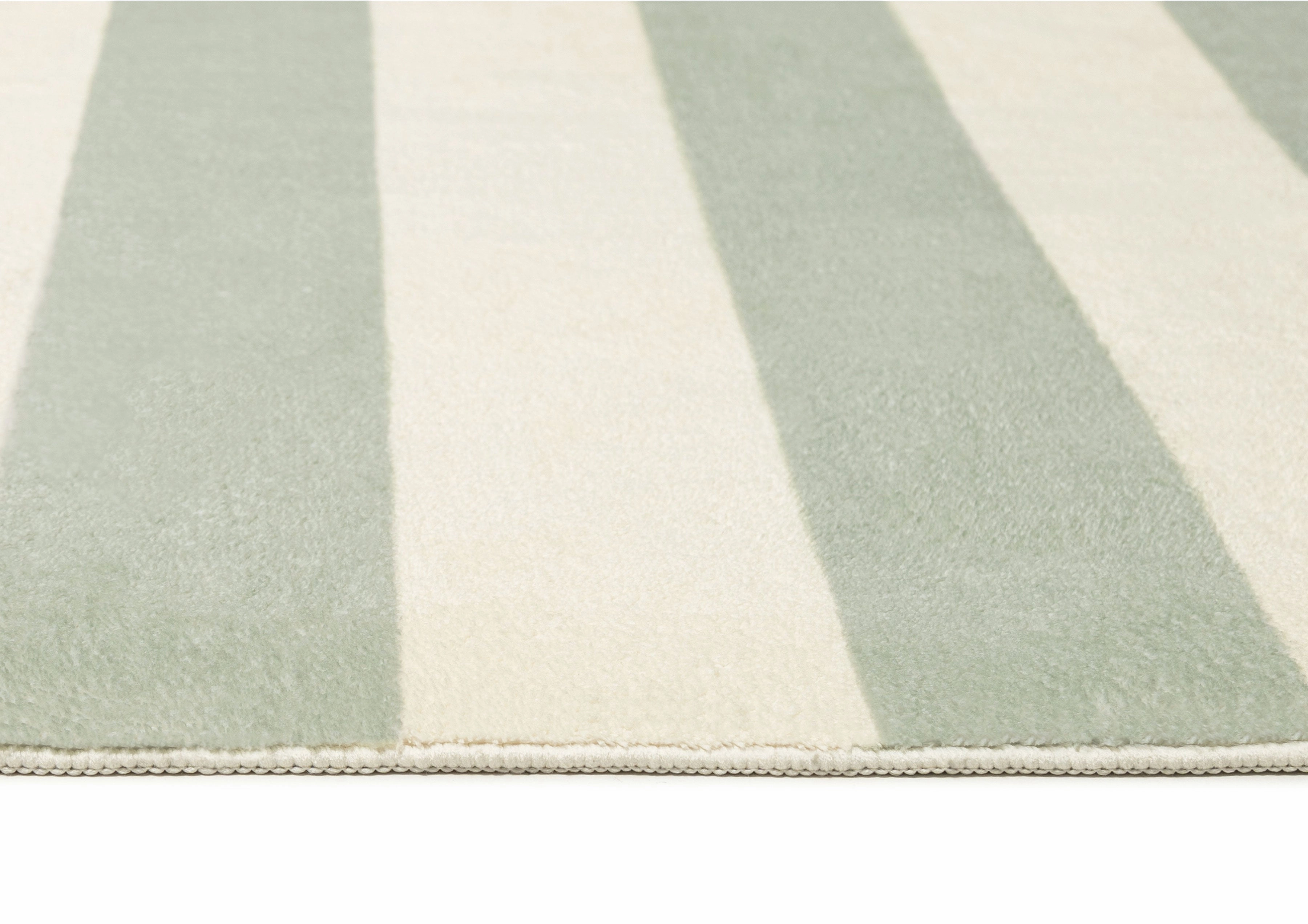 Blair Green Sage Stripe Washable Rug