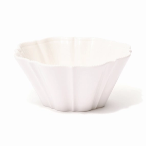 Blanche Bowl Medium Wave  Whitehand-painted ceramic bowl