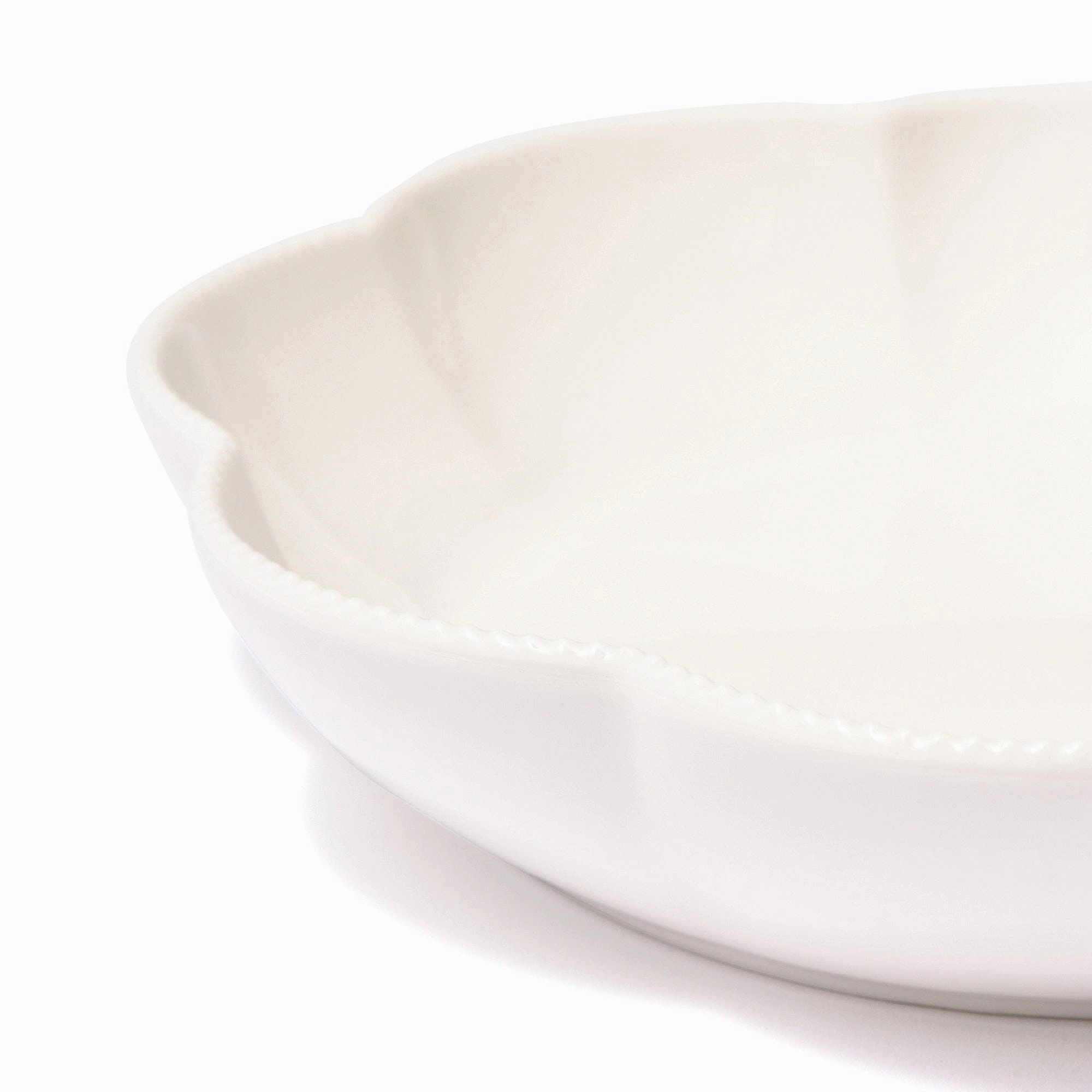 Blanche Deep Plate L Flower White