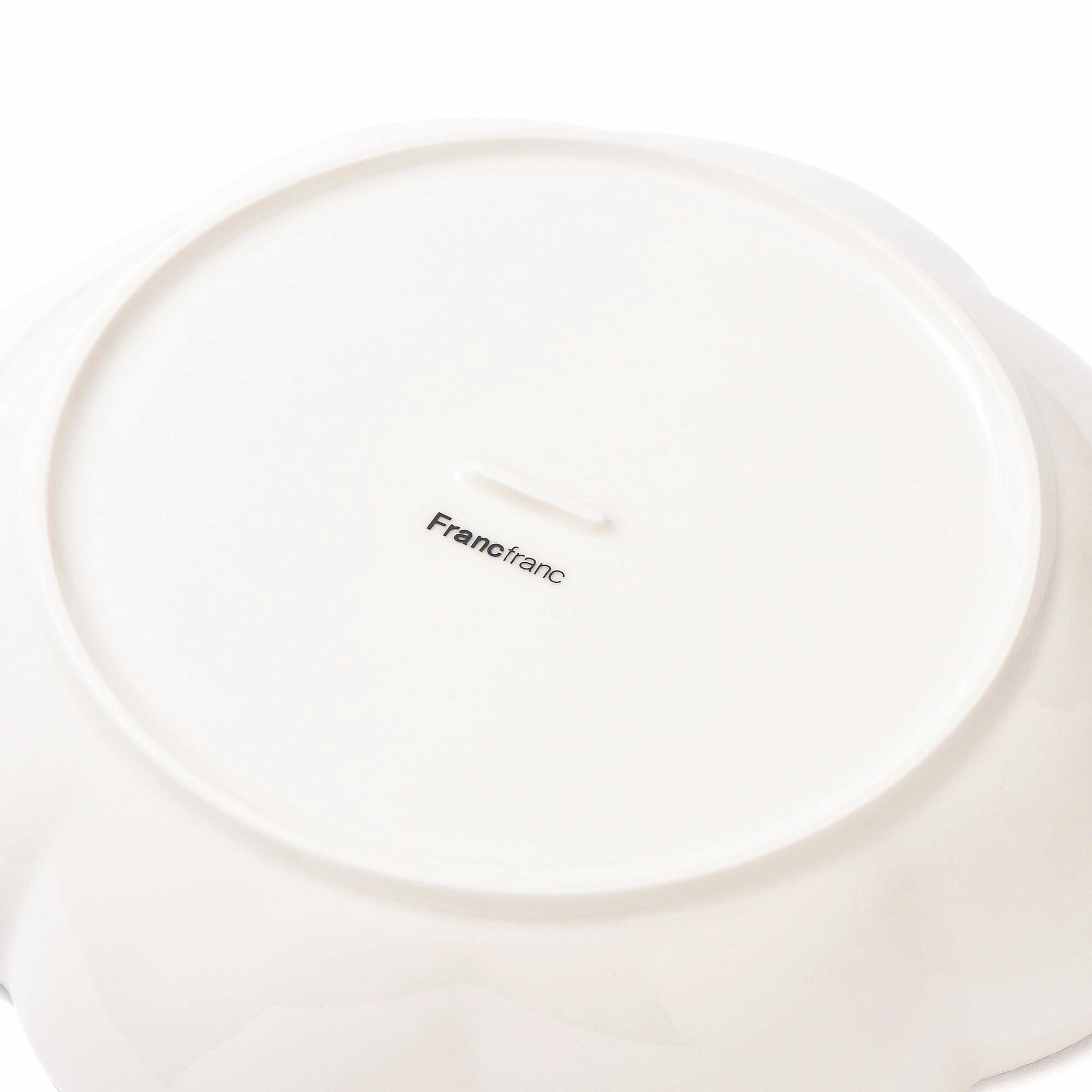 Blanche Deep Plate L Flower White