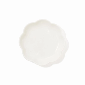 Blanche Deep Plate SS Flower Whitehand-painted ceramic bowl