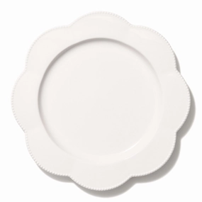 Blanche Plate Large Flower  Whitehand-painted ceramic bowl