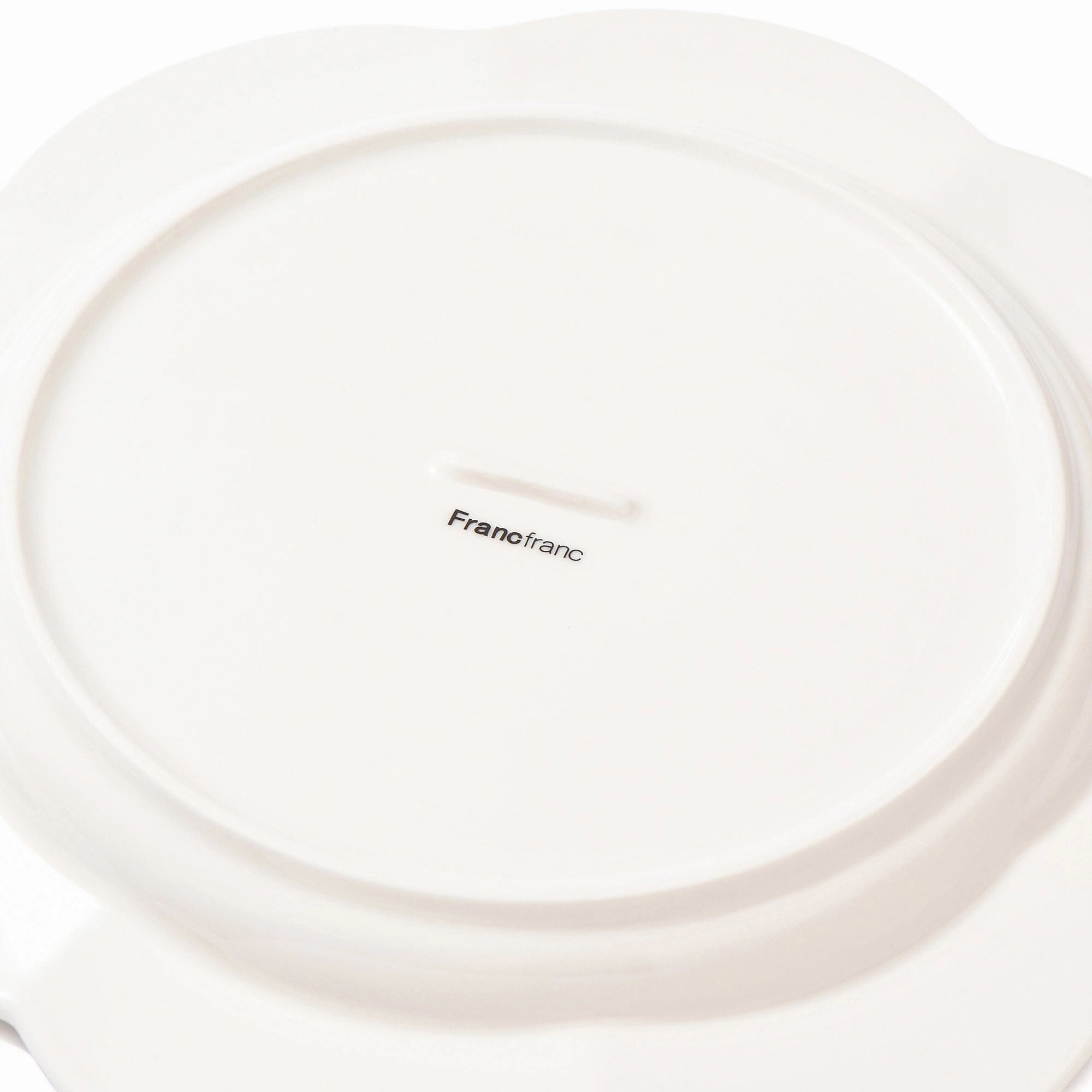 Blanche Plate Large Flower White