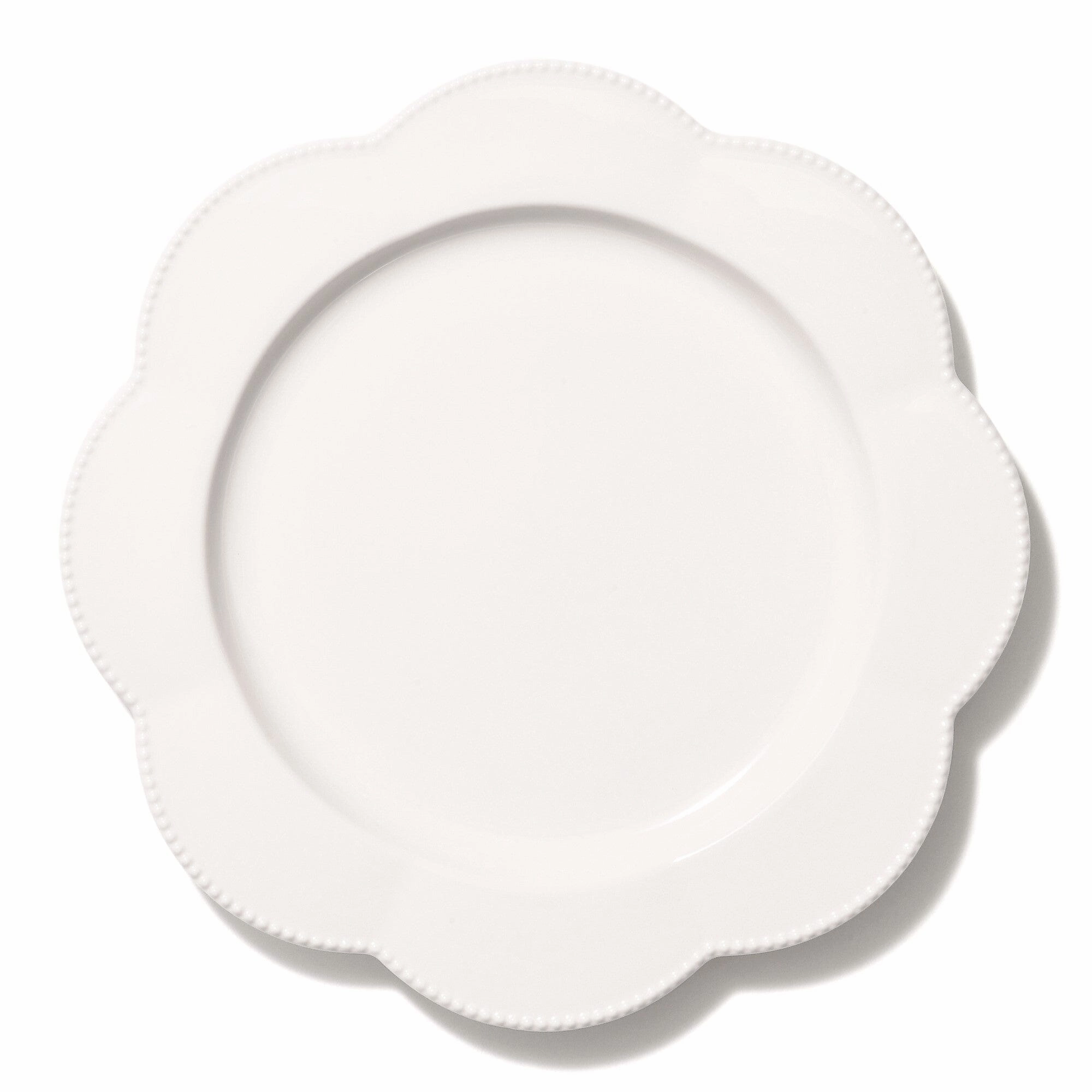 Blanche Plate Large Flower  Whitehand-painted ceramic bowl