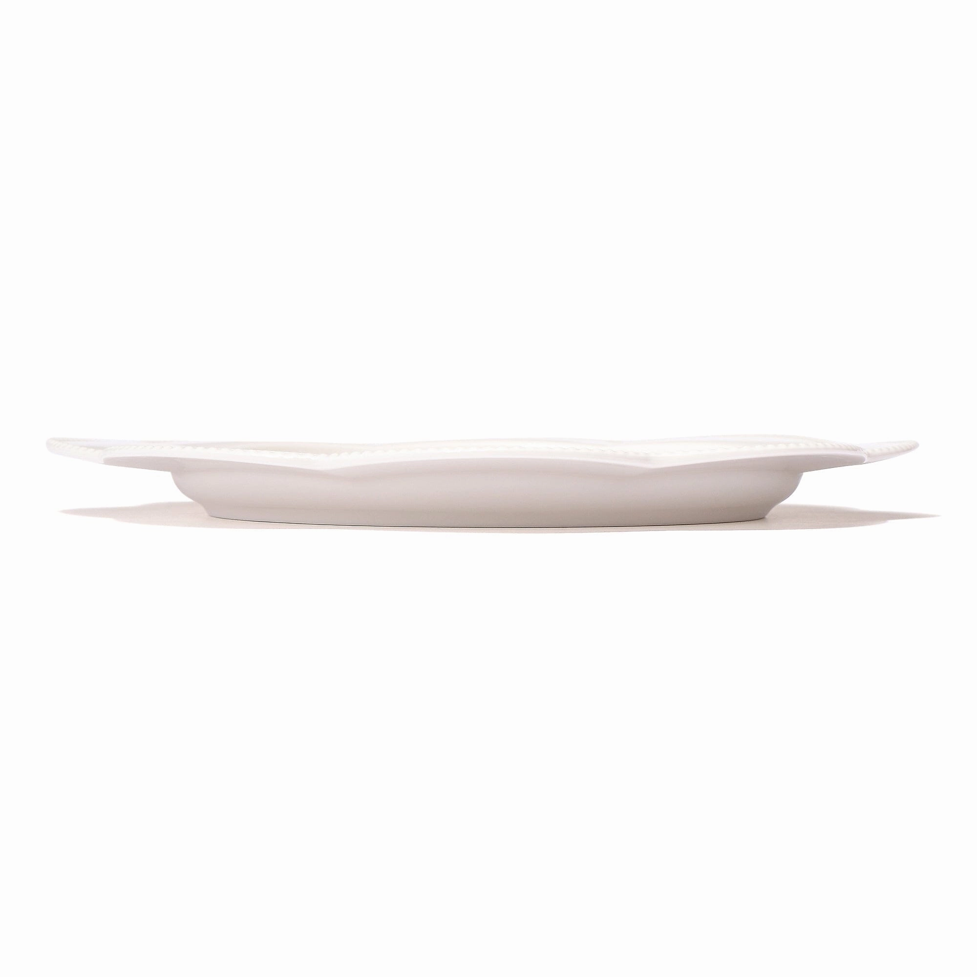 Blanche Plate Large Flower White