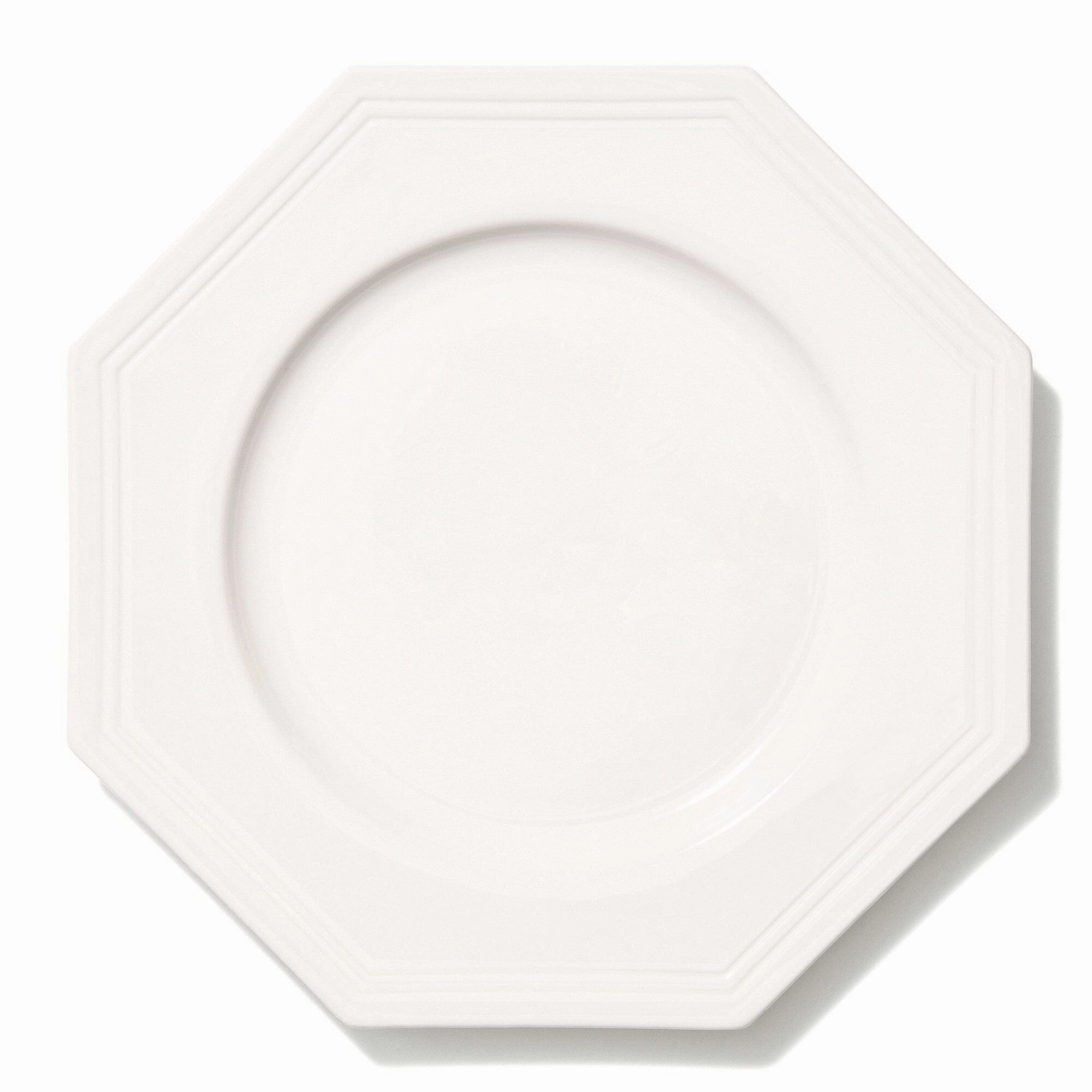 Blanche Plate Large Octagon  Whitehand-painted ceramic bowl