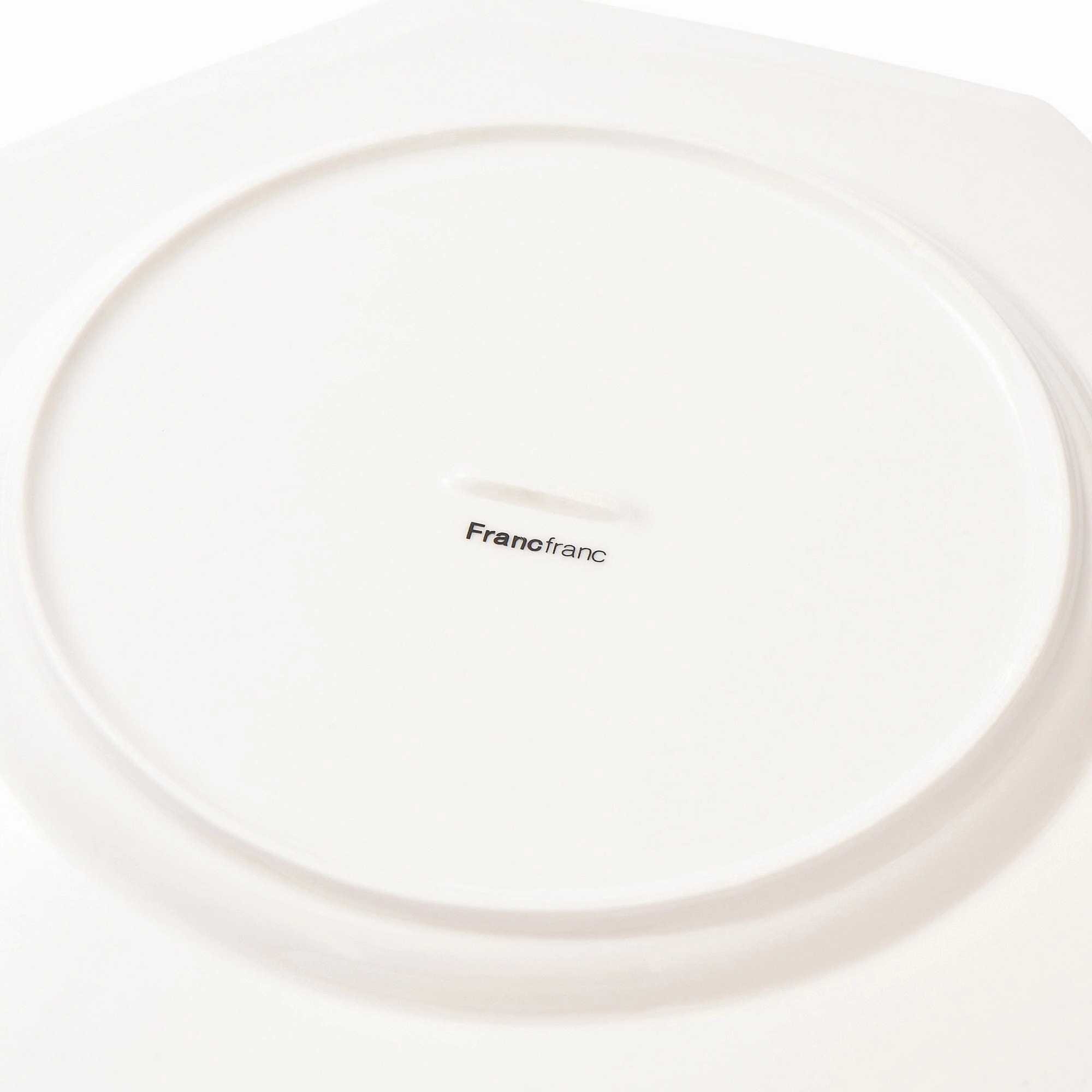 Blanche Plate Large Octagon  White