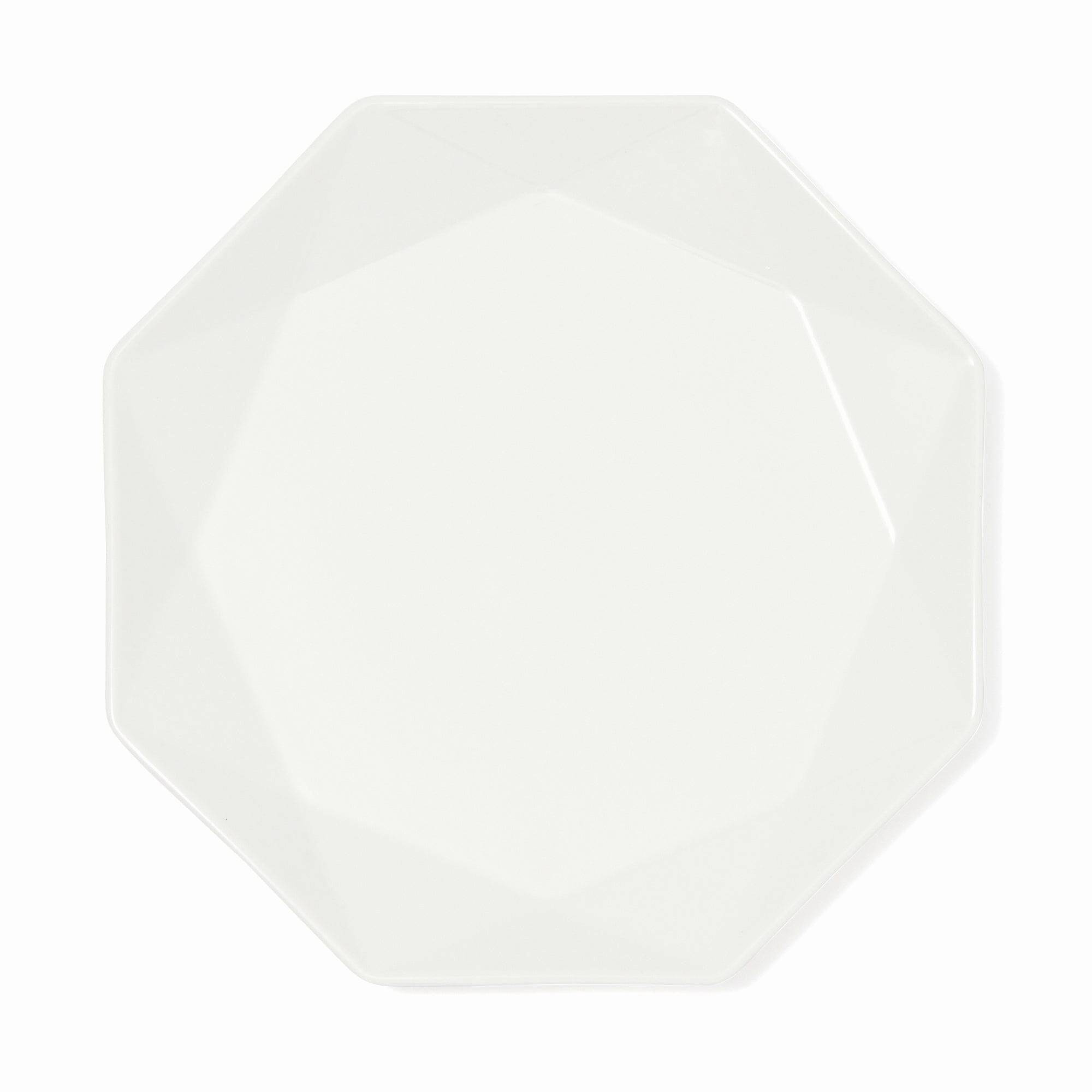 Blanche Plate M Octagon  Whitehand-painted ceramic bowl