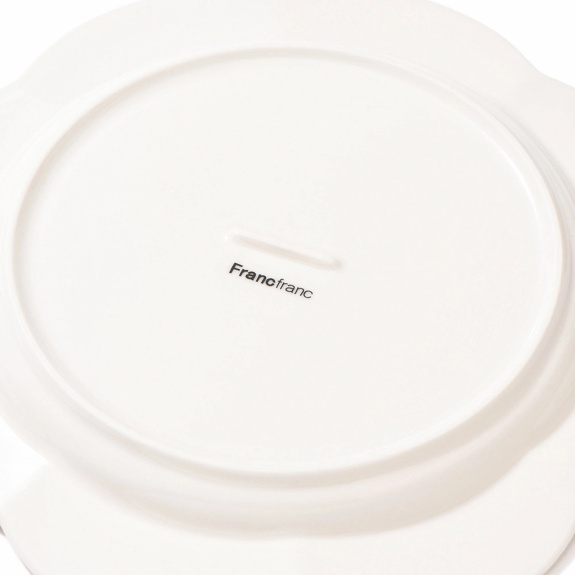 Blanche Plate Medium Flower White