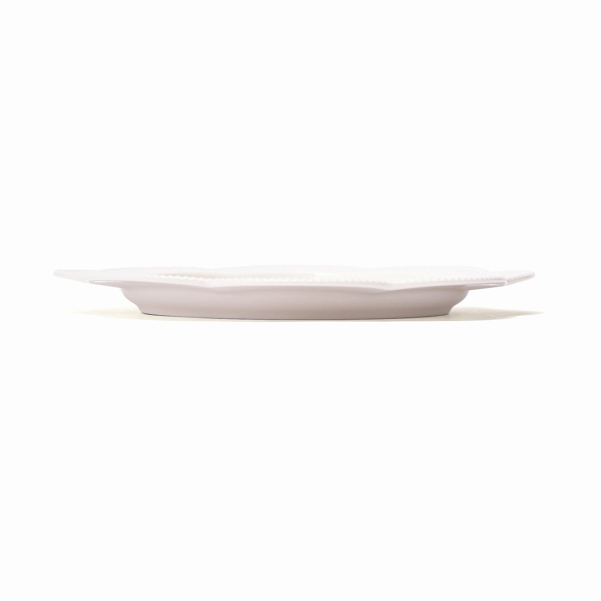 Blanche Plate Medium Flower White