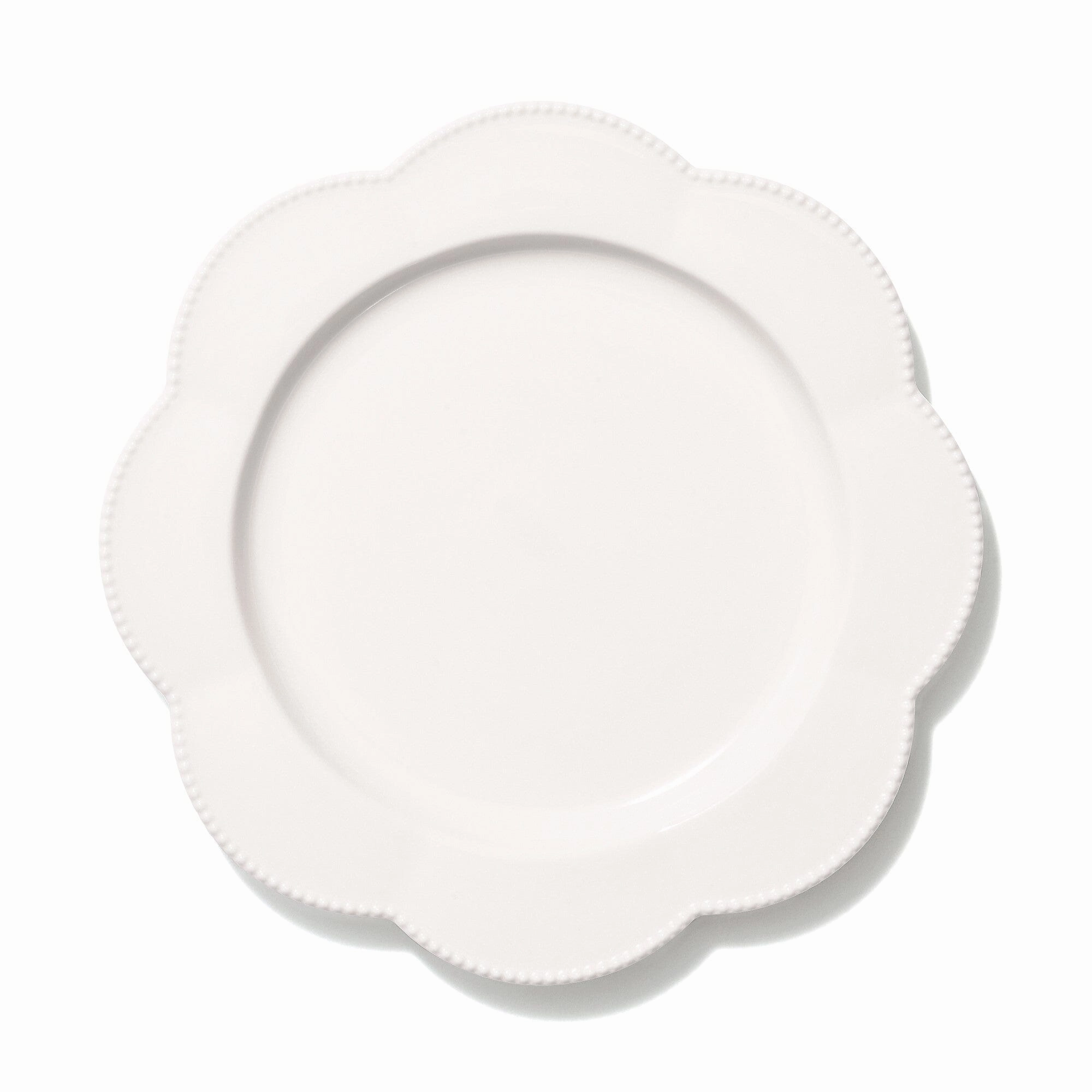 Blanche Plate Medium Flower Whitehand-painted ceramic bowl