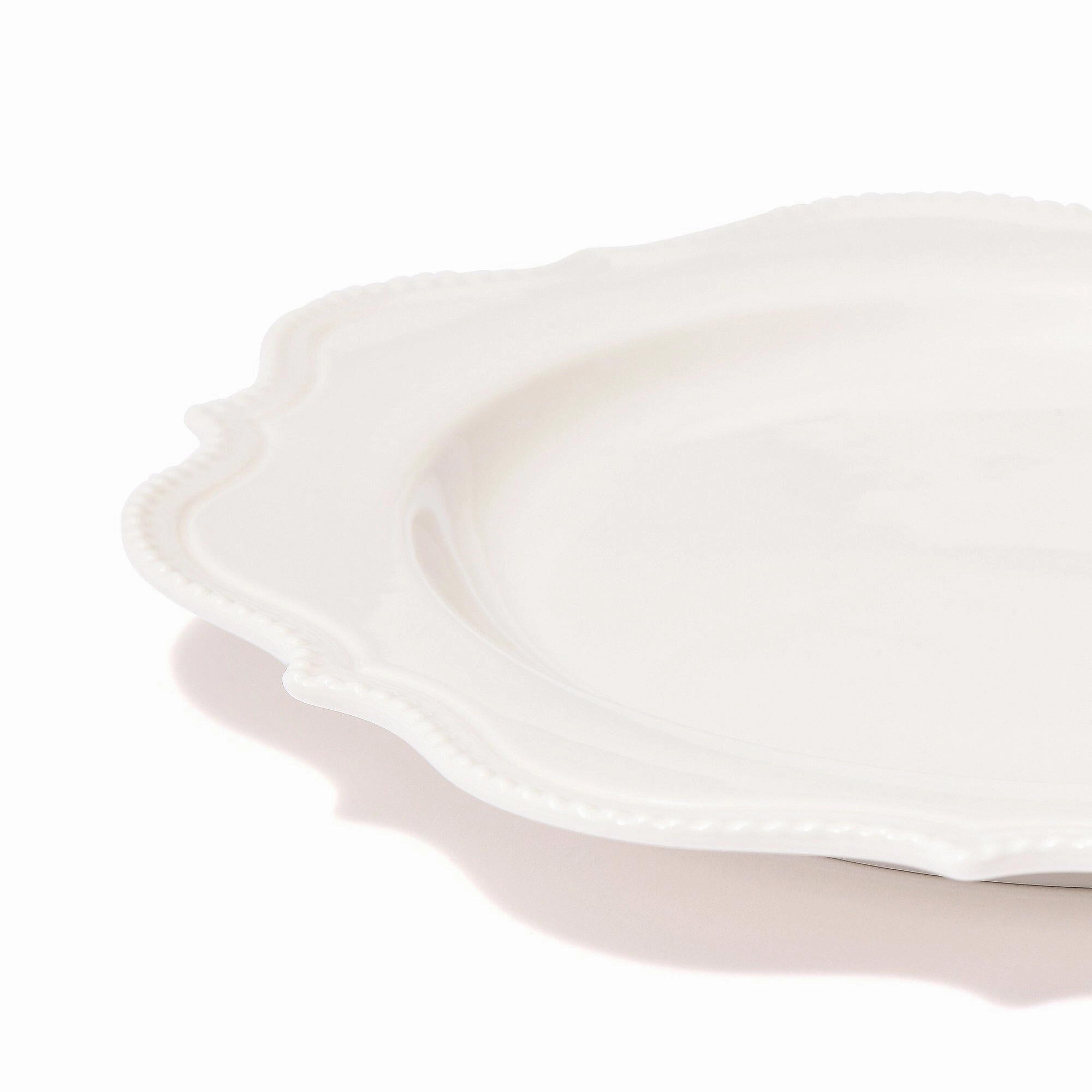 Blanche Plate Medium Wave  White